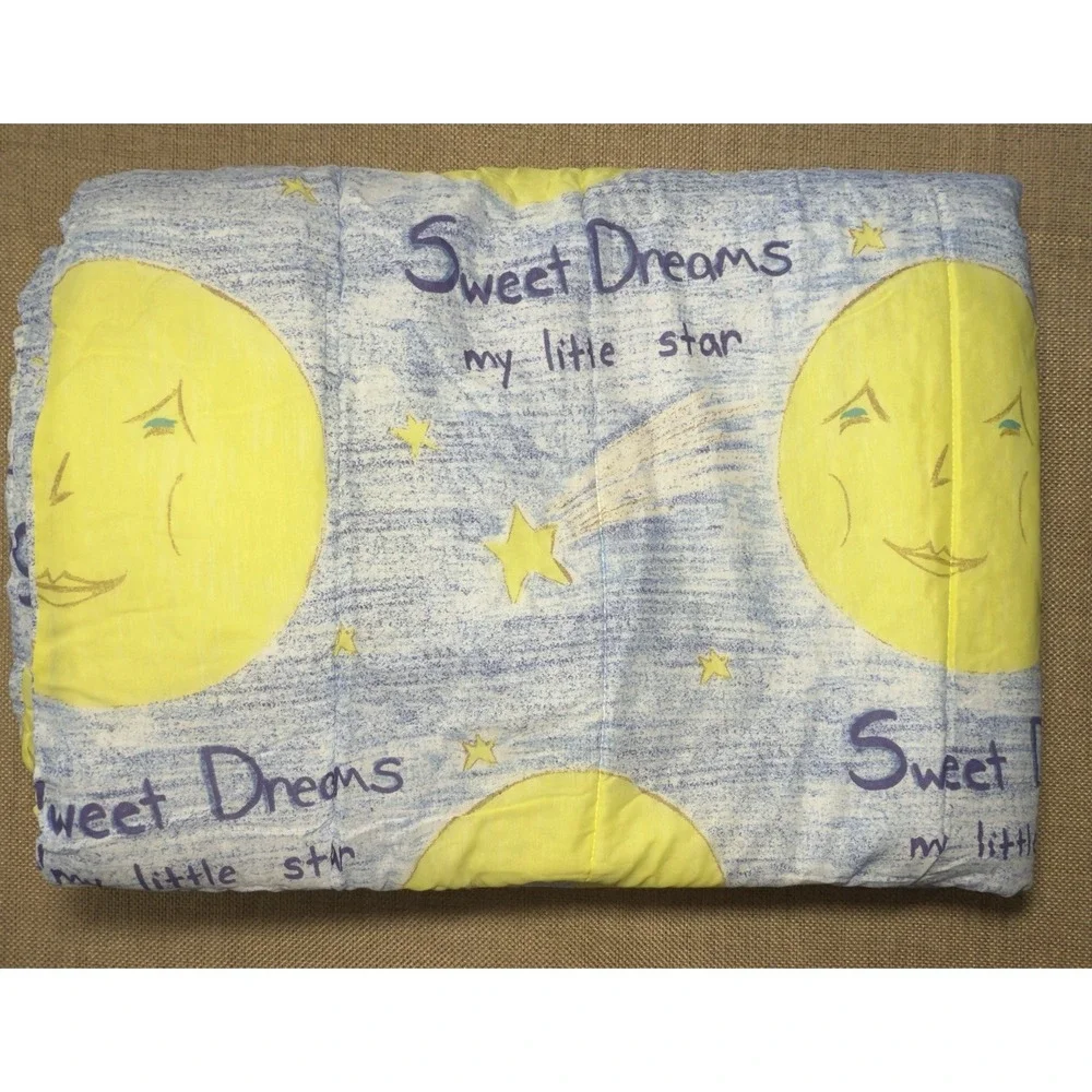 Celestial Comforter‎ The Company Store TWIN Moon Stars Sweet Dreams Bedspread